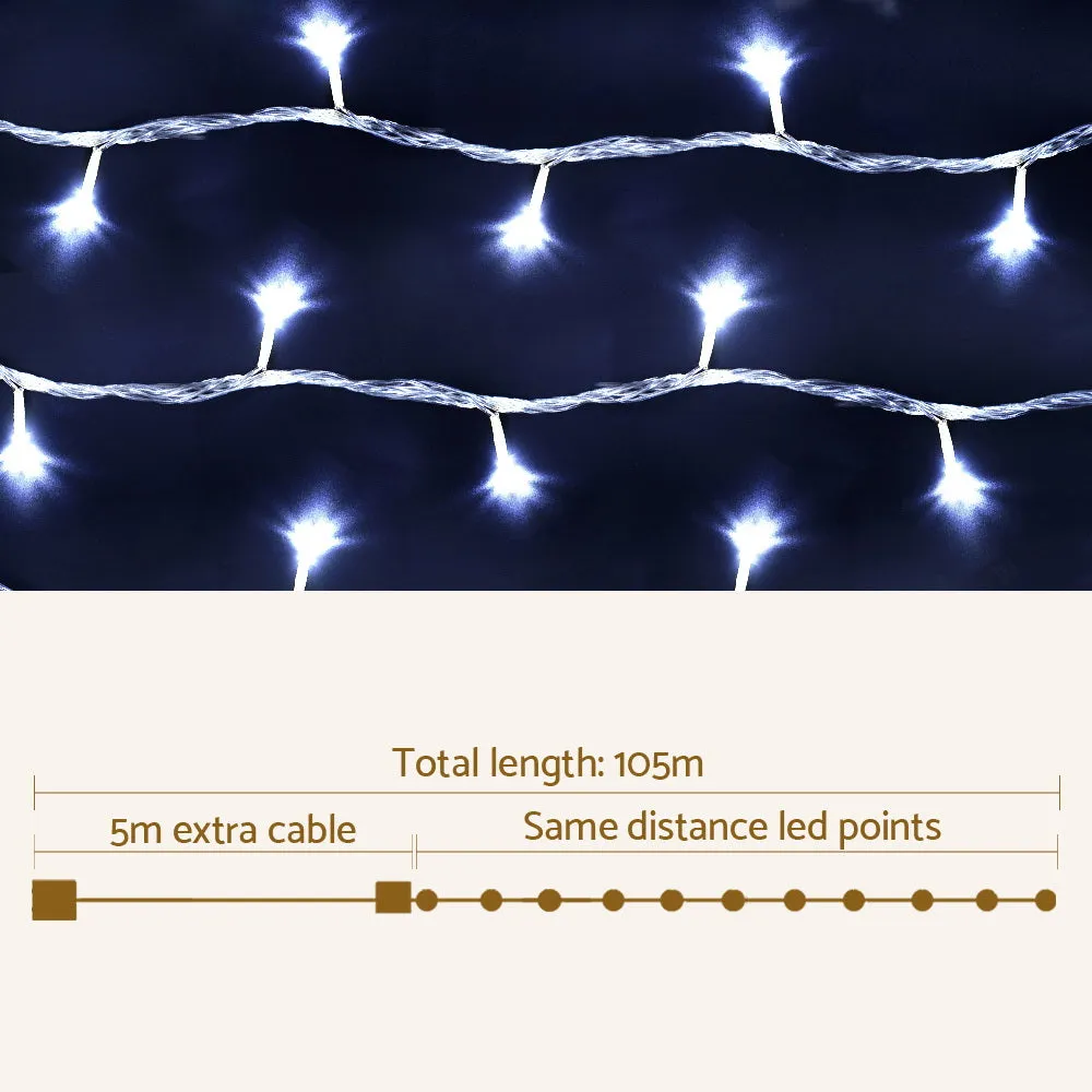 100M Christmas Lights String Light 500 LED - Cool White