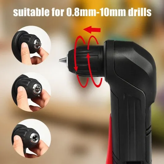 12V Cordless Angle Drill with 3/8" Single Sleeve Chuck