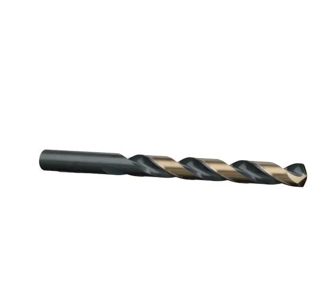 #13 Wire Size Jobber Length Drill Bit - Black and Gold - Split Point - 12 Pack