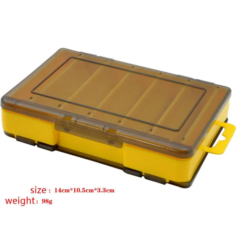 1Pcs Fishing Tackle Boxes Storage Case Multifunctional Double Sided Plastic Lure Hook Fishing Tackle Boxes Accessories Box