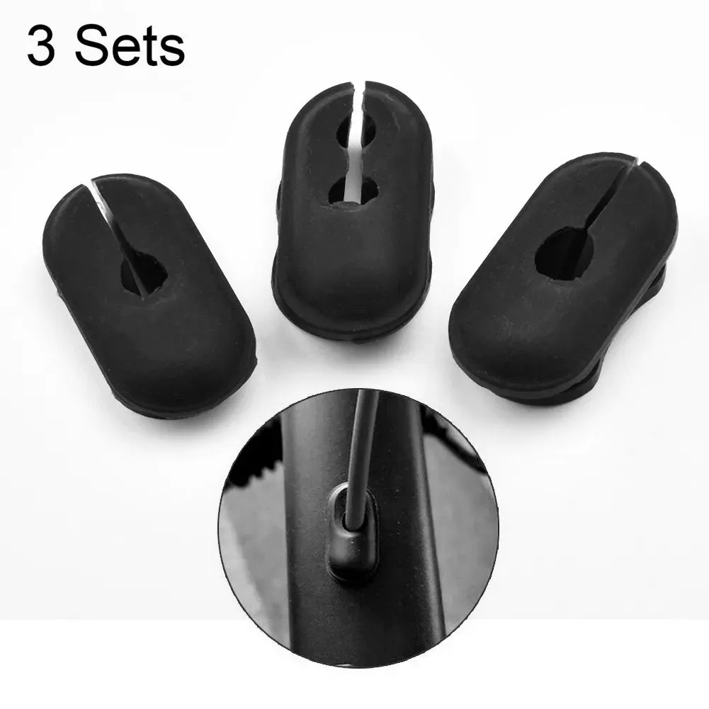 3 Pcs Electric Scooter Dust Black Rubber Plug For Ninebot Max G30 Sealed Plug Replacement Electric Scooter Dust Plug Parts