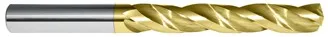 453-104062B: 0.4063 (13/32), Jobber Length Carbide Twist Drill- 150 deg, TiN, USA