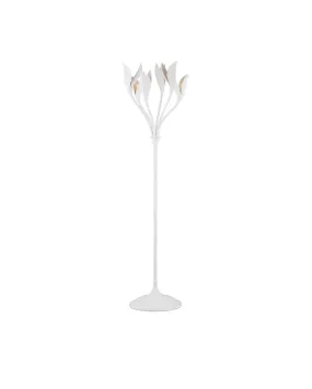 6-Light Floor Lamp in Gesso White