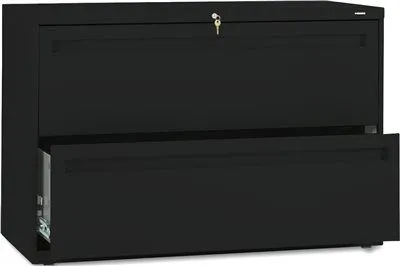 700 Series Two-Drawer Lateral File 42W X 19-1/4D Black