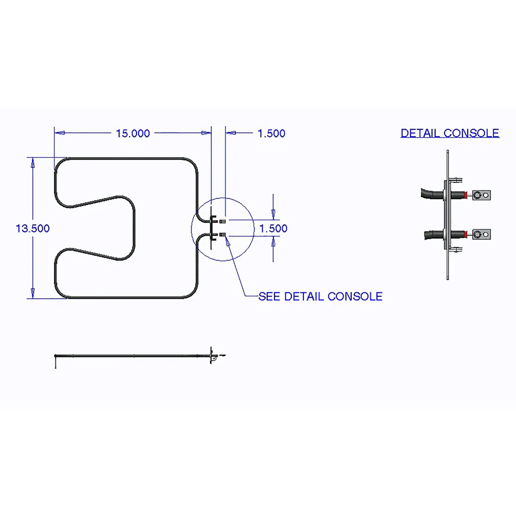 7507 Bake Element GE Hotpoint and RCA 3000W 250V