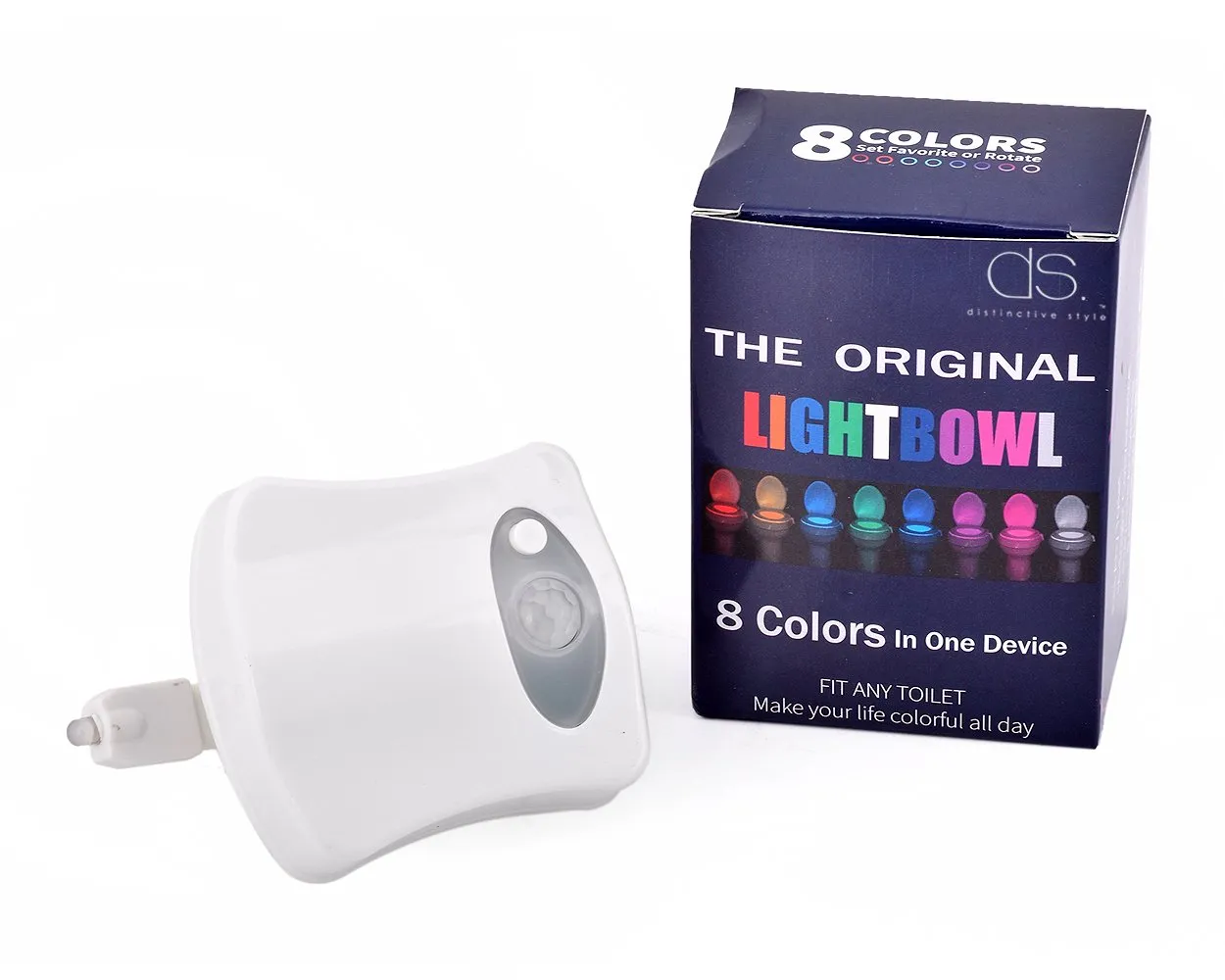 8 Colors Changing Toilet Bowl Light with Motion Sensor