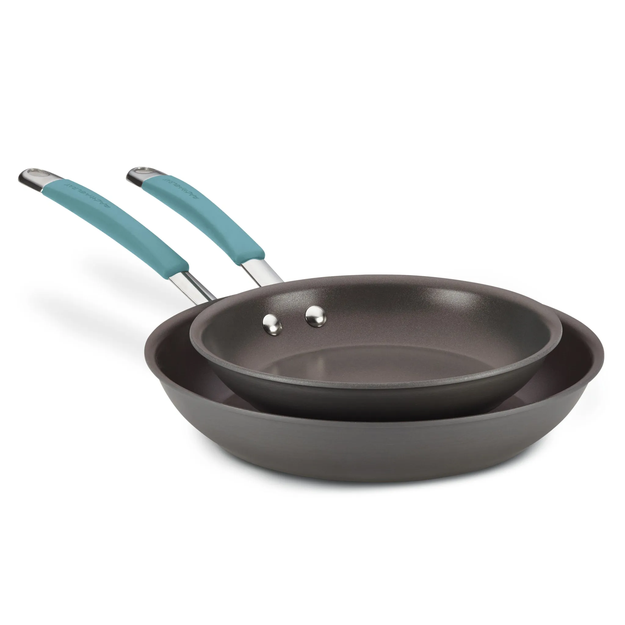 9.25" and 11.5" Cucina Hard Anodized Nonstick Frying Pan Set