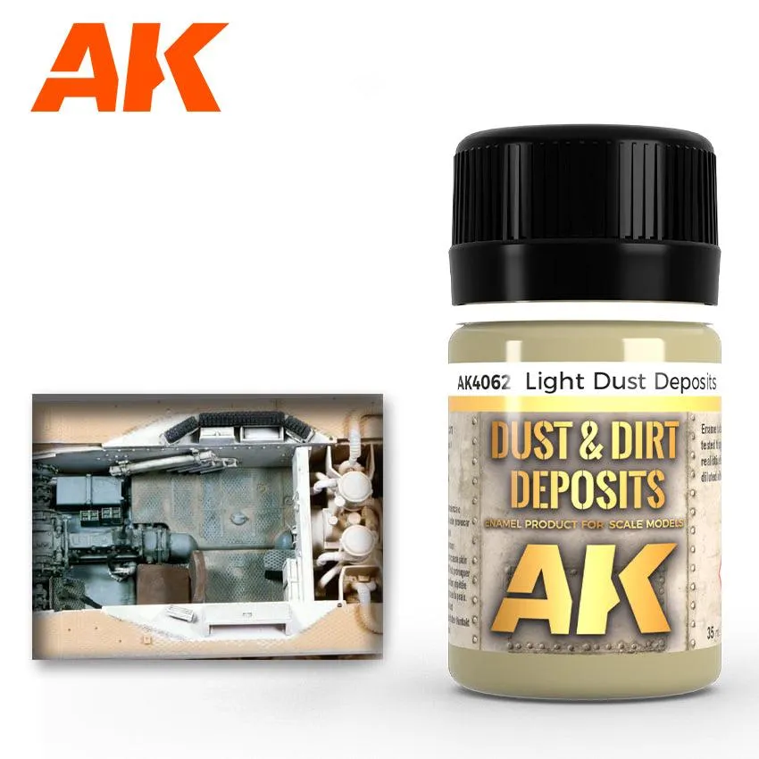 AK Interactive AK4062 Weathering Light Dust Deposits Enamel 35ml