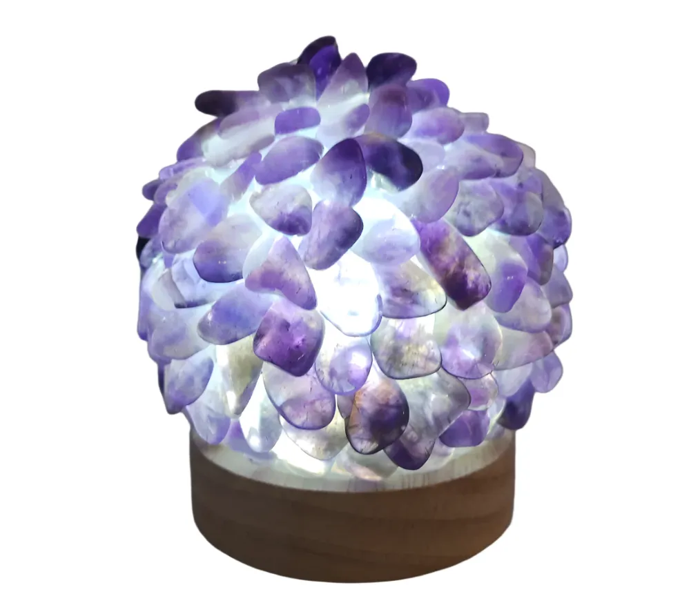 Amethyst Crystal Light with USB Connection