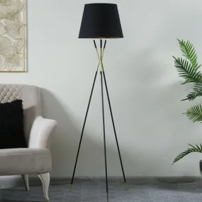 ANKUR AURAM FABRIC SHAD TRIPOD FLOOR LAMP