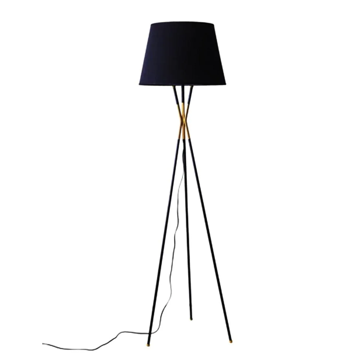 ANKUR AURAM FABRIC SHAD TRIPOD FLOOR LAMP