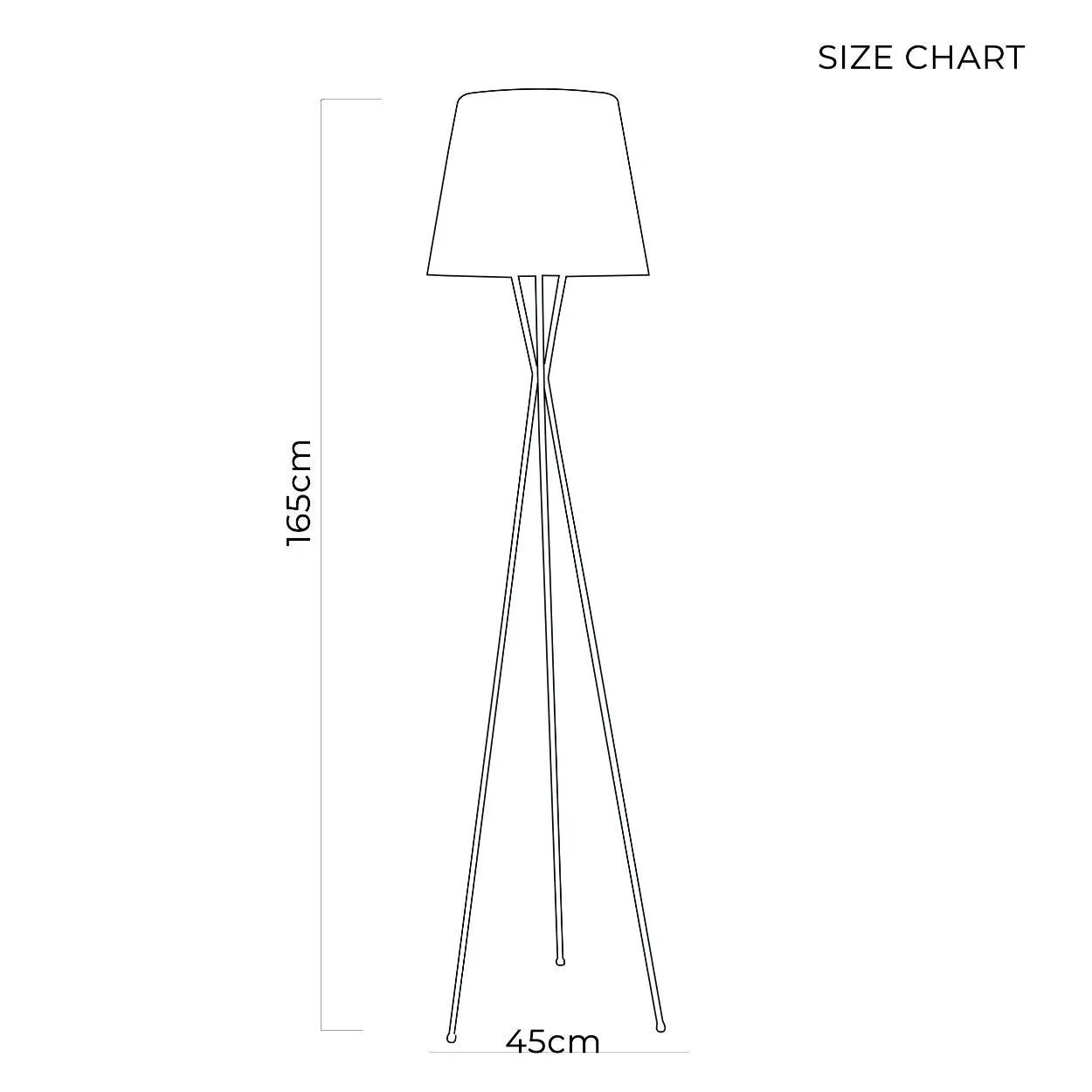 ANKUR AURAM FABRIC SHAD TRIPOD FLOOR LAMP