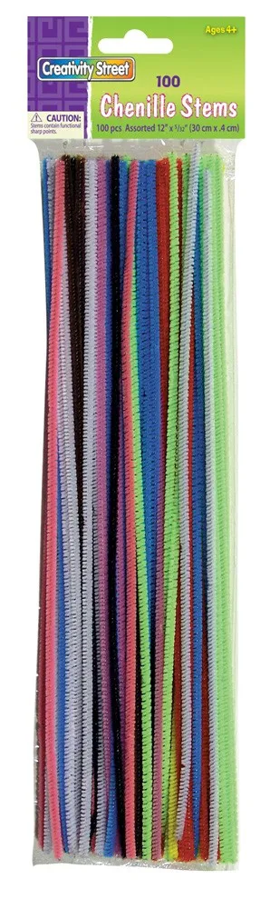 Assorted Regular Chenille Stems