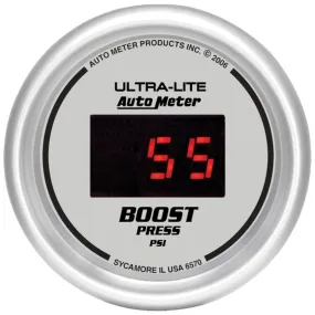 Auto Meter Ultra-Lite Digital Boost Gauge - 2-1/16 in.