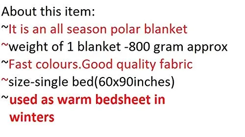 AWSM COLLECTION Fleece Polar Single Bed Ac Blanket for All Season|Lightweight AC Fleece Blanket|Luxurious AC Blanket Warm and Cozy(60x90Inches, Green)