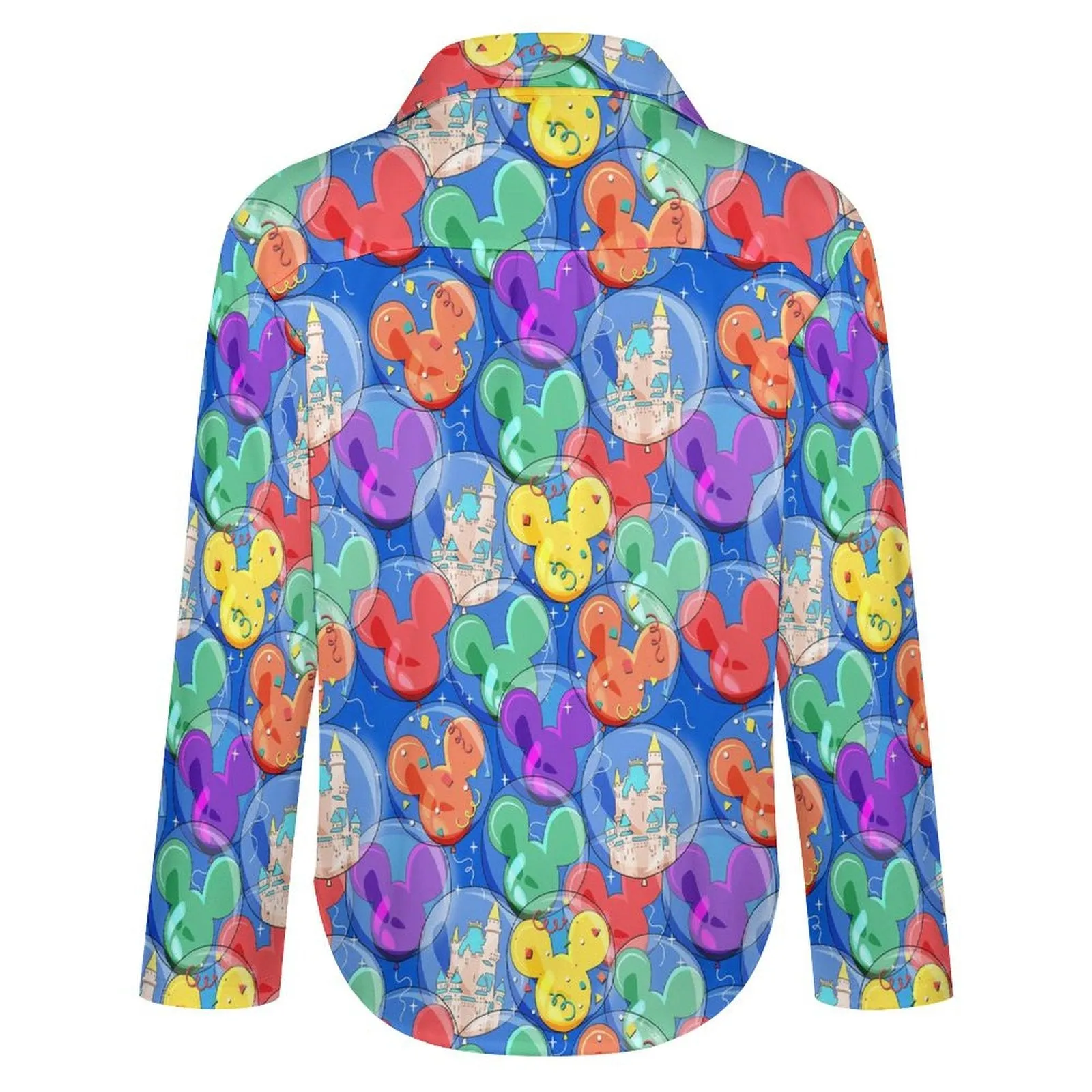 Balloon Collector Long Sleeve Button Up Blouse