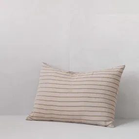 Basix Stripe Linen Pillowcase - Brun/Sable