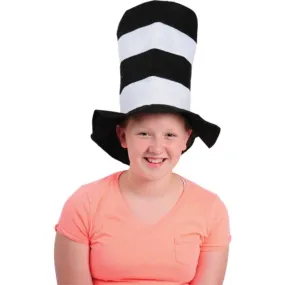 Black and White Stove Pipe Top Hat