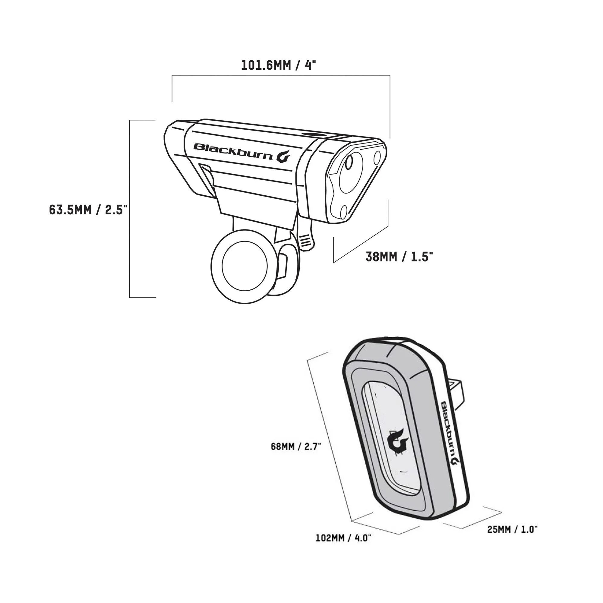 Blackburn Local 50 Front / Local 10 Rear Combo Light Set