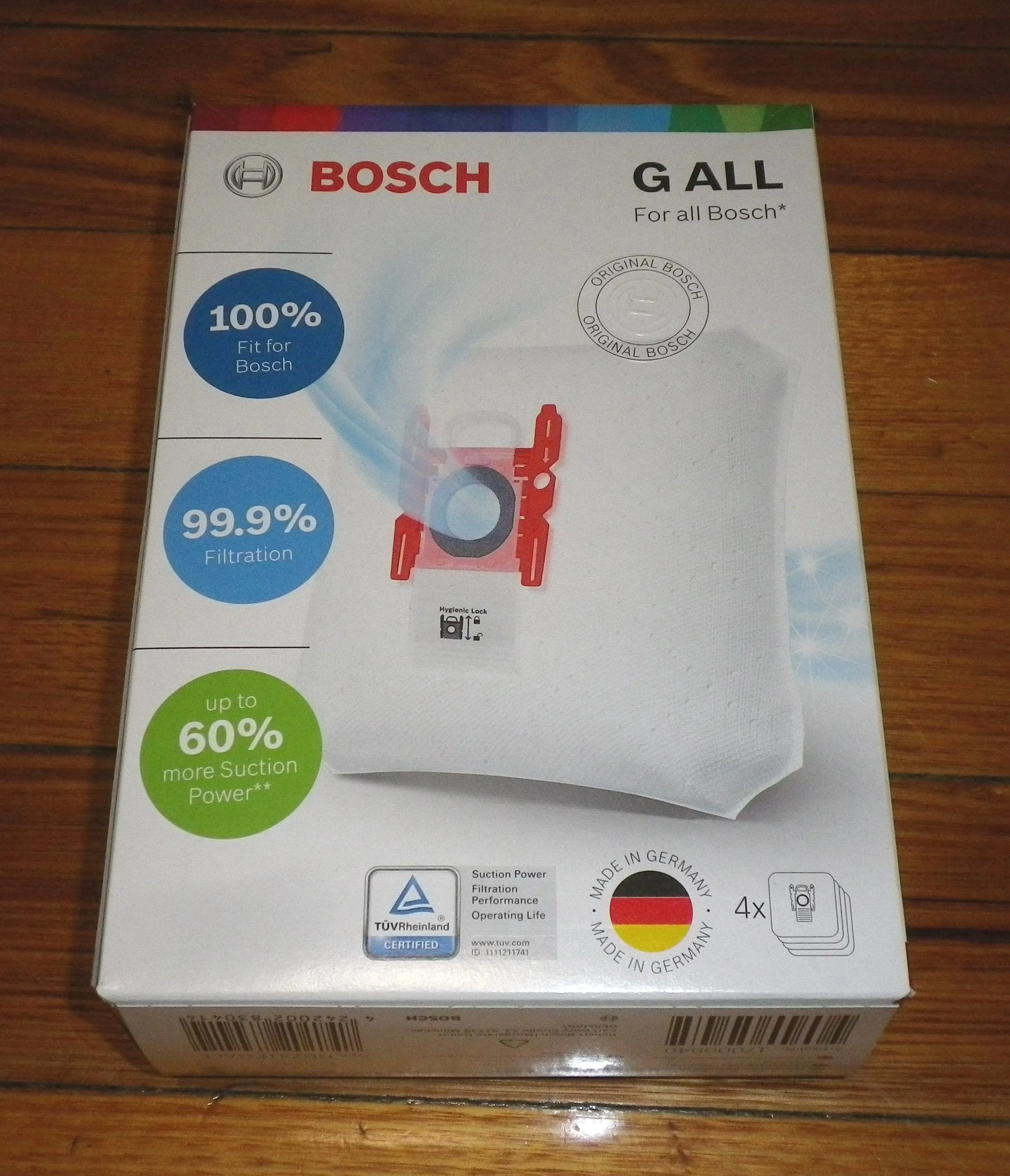 Bosch Type G ALL High Filtration Vacuum Cleaner Bags - Part No. BBZ41FGALL