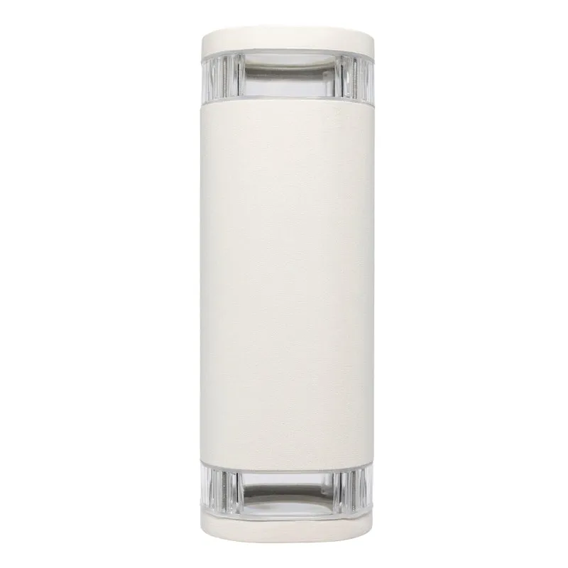 Brilliant Glenelg-Ambient LED Up/Down Exterior Wall Light - White