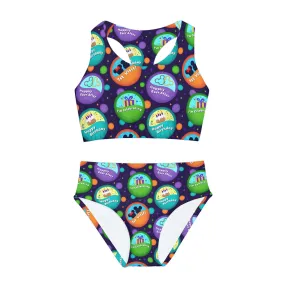 Button Collector Girls Two Piece Swimsuit