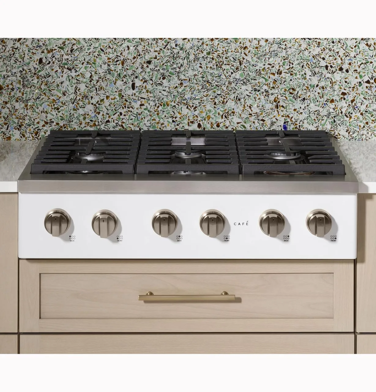 Cafe CGU366P2TS1 Caf(eback)™ 36" Commercial-Style Gas Rangetop with 6 Burners (Natural Gas)