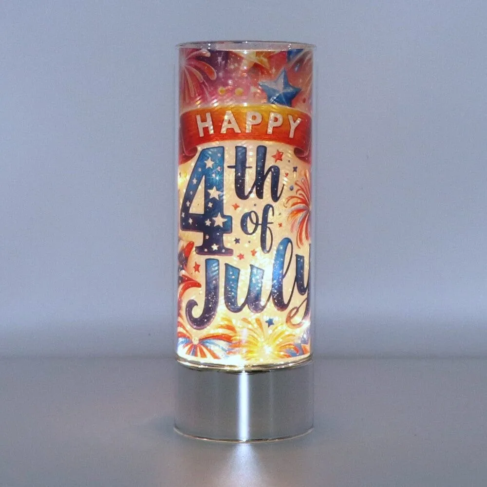 Celebrate 4th of July Insert and Sparkle Glass®  Accent Light