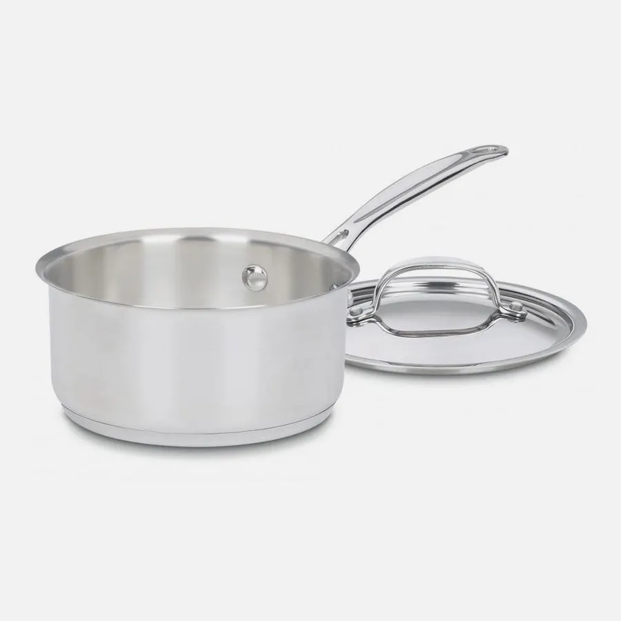 Chef's Classic Stainless 1.5 Quart Saucepan With Cover