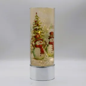 Chilly Snowmen Family Insert and Sparkle Glass® Accent Light