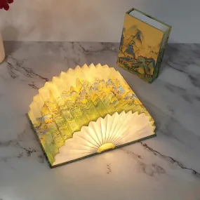 Chinese Style Classic Famous Paintings Folding Book Lamp Ambient Night Lights