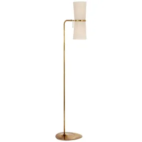 CLARKSON FLOOR LAMP, ANTIQUE BRASS