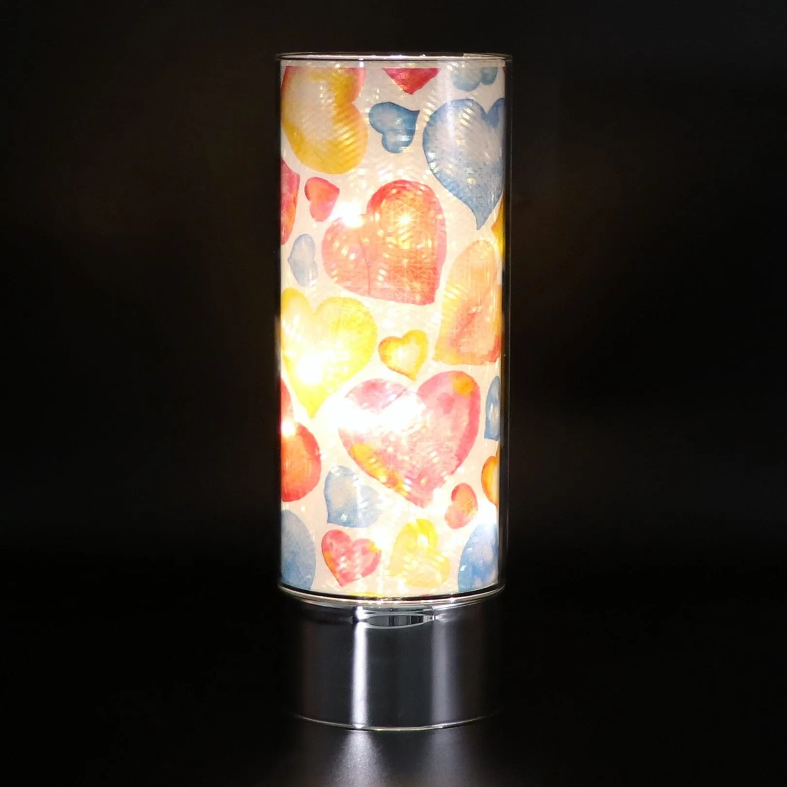 Colorful Hearts Insert and Sparkle Glass™ Accent Light