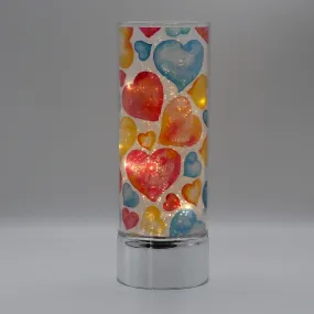 Colorful Hearts Insert and Sparkle Glass™ Accent Light