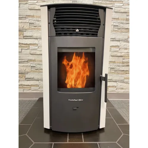 ComfortBilt HP50 2,200 sq. ft. EPA Certified Pellet Stove with Auto Ignition and 47 lb Hopper Arctic White New