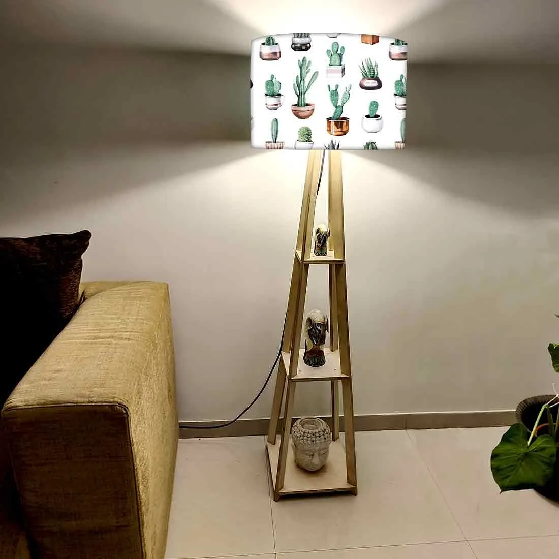 Cool Tripod Floor Lamp for Living Room - Pots Cactus