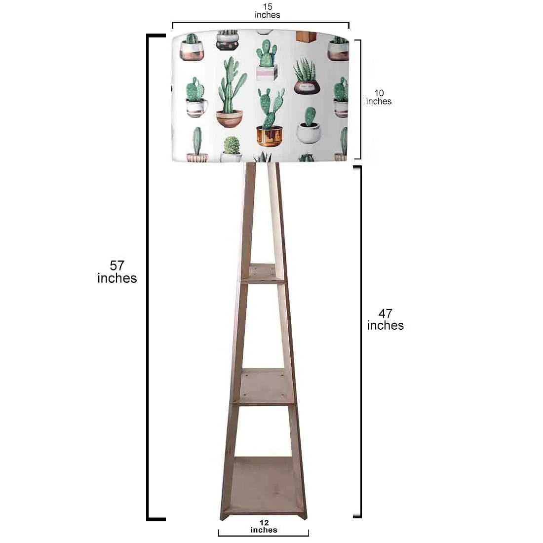 Cool Tripod Floor Lamp for Living Room - Pots Cactus