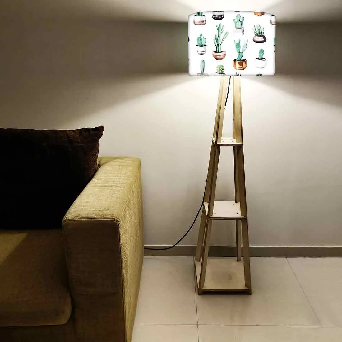 Cool Tripod Floor Lamp for Living Room - Pots Cactus