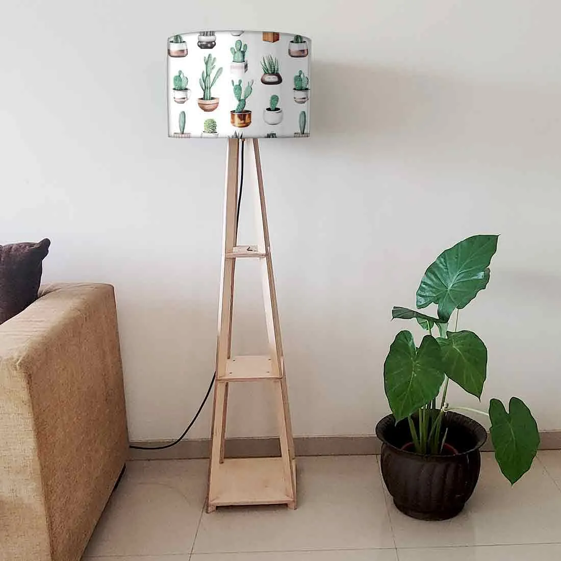 Cool Tripod Floor Lamp for Living Room - Pots Cactus