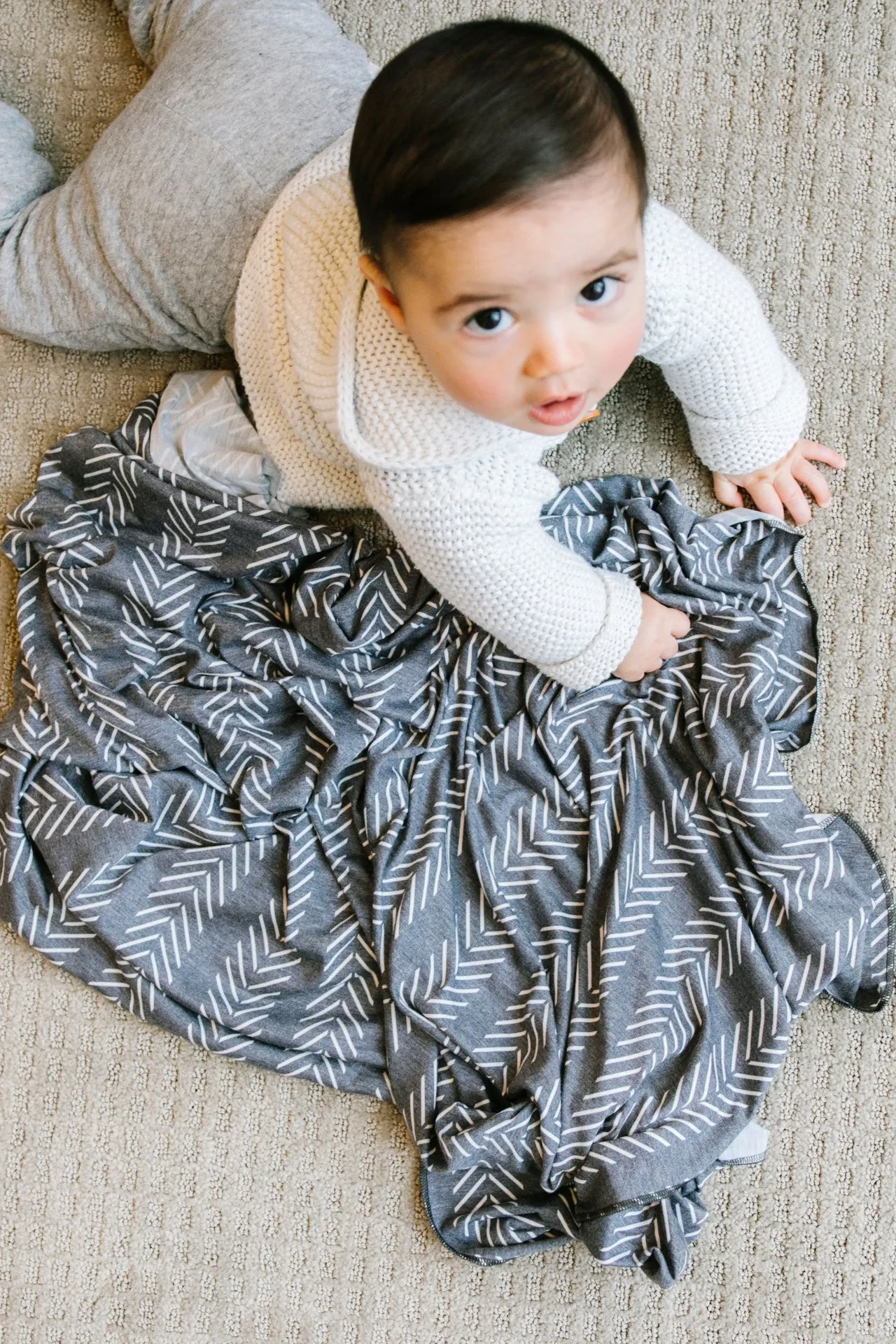 Copper Pearl Canyon Knit Swaddle Blanket