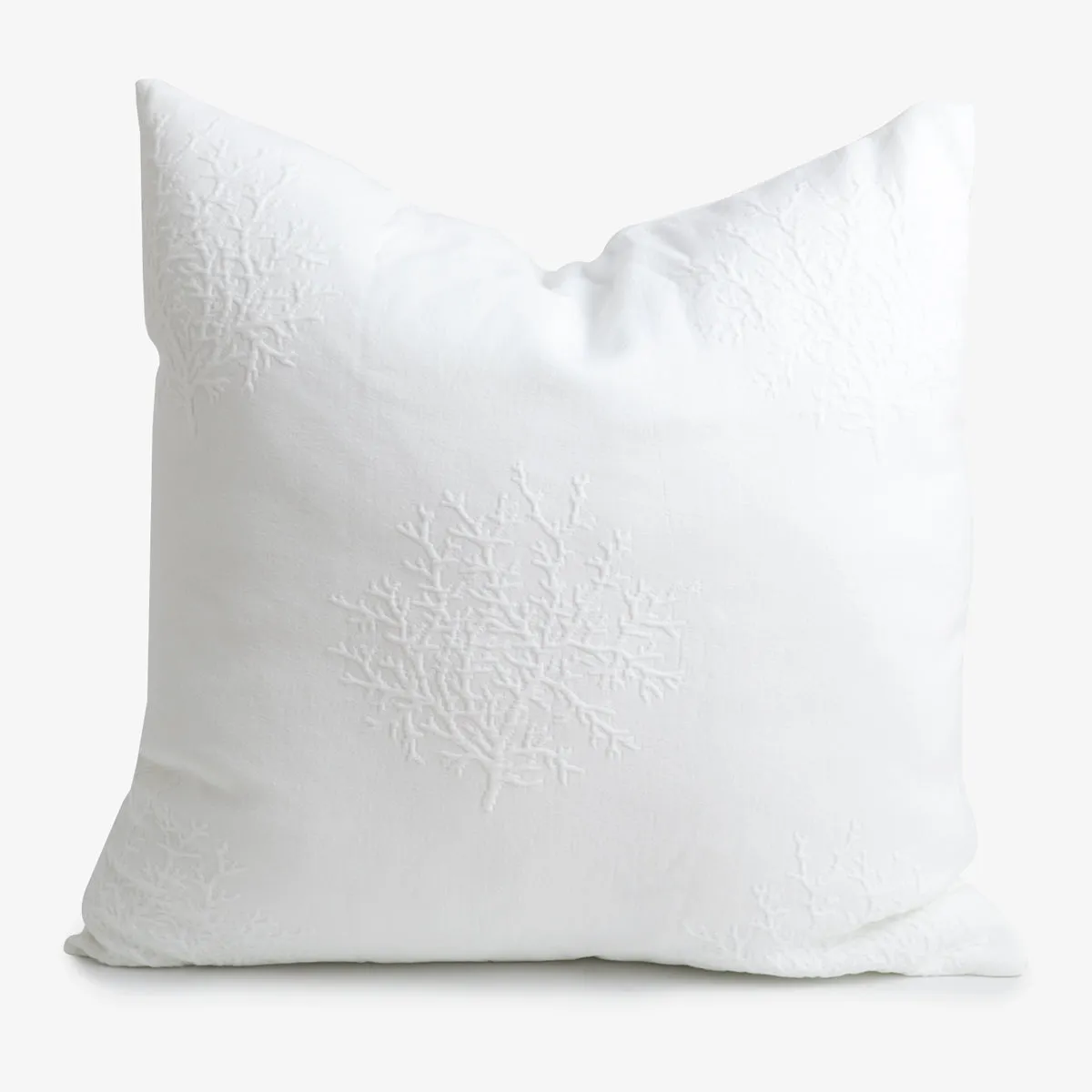 Coral Euro Pillowcase (White)