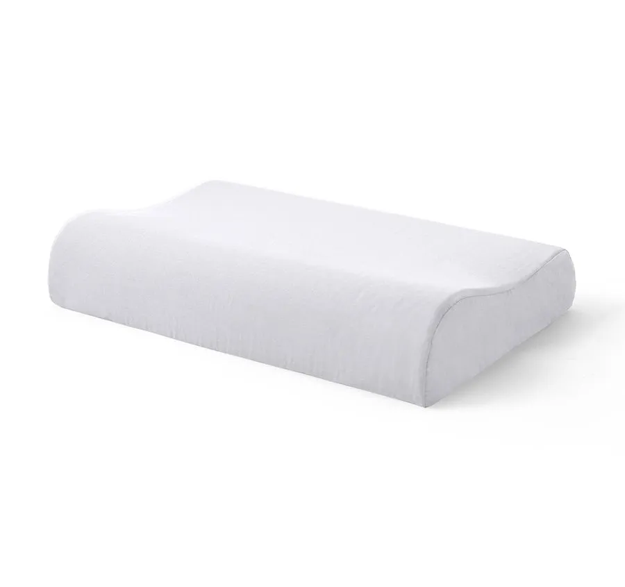 Cotton Blend Contour Pillowcase White