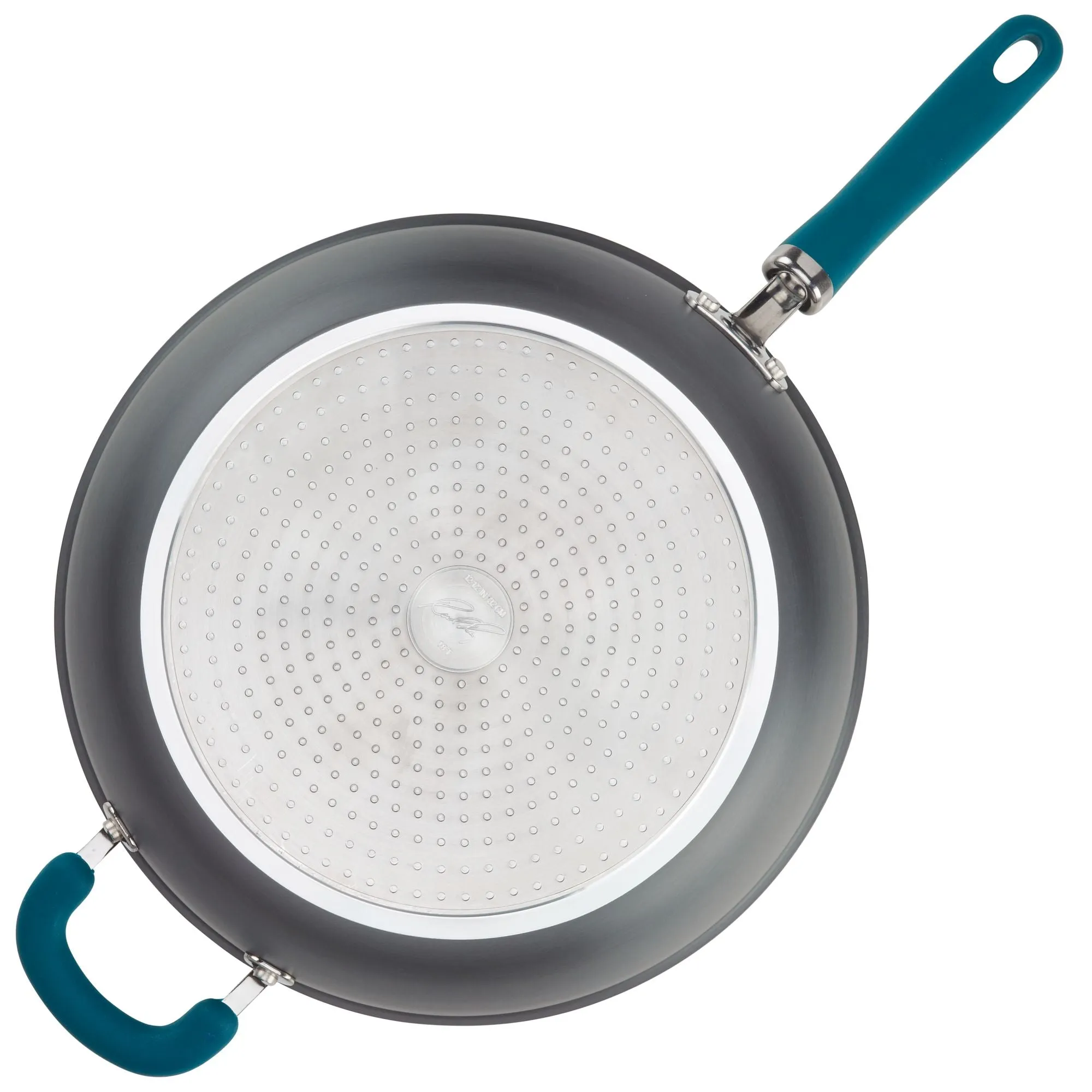 Create Delicious 12.5-Inch Hard Anodized Nonstick Induction Deep Frying Pan with Helper Handle