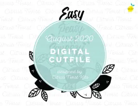 Cut file - EASY PEASY - August 2020