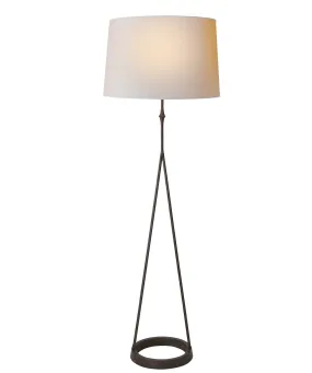 Dauphine Floor Lamp, Aged Iron