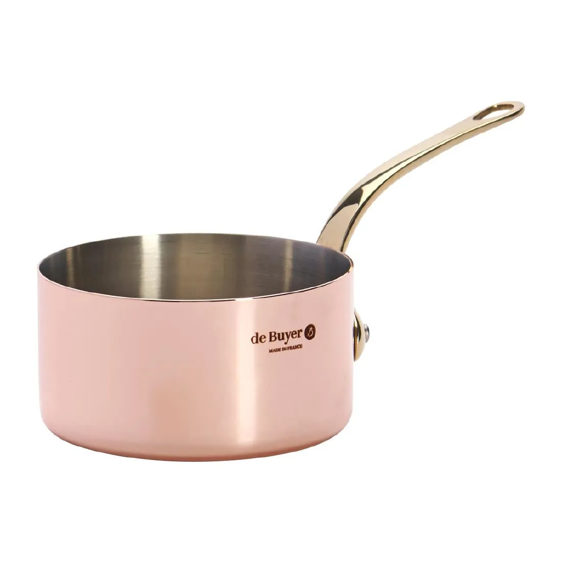 De Buyer Inocuivre Mini Saucepan with Brass Handle 10cm