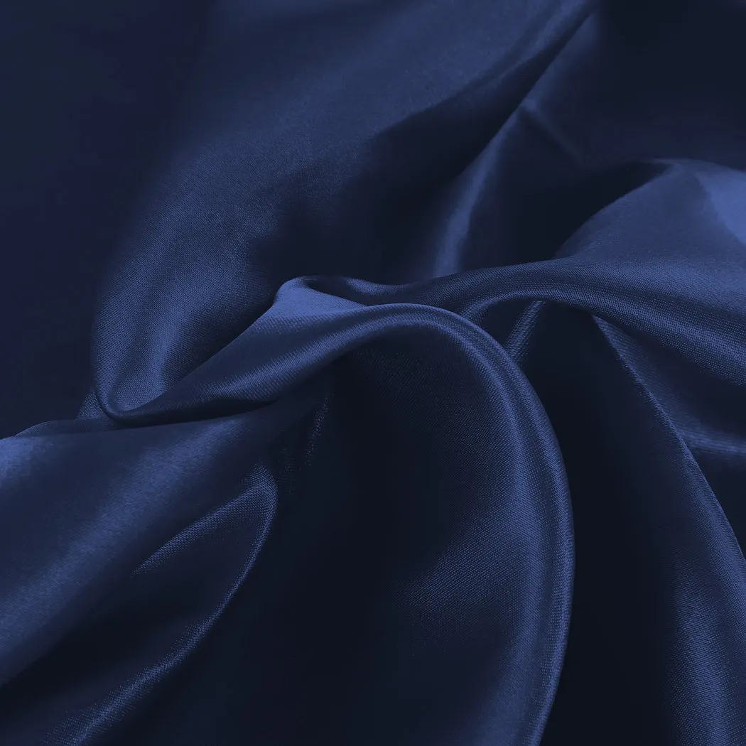 Double Dreamz Silky Satin Sheets Fitted Blue