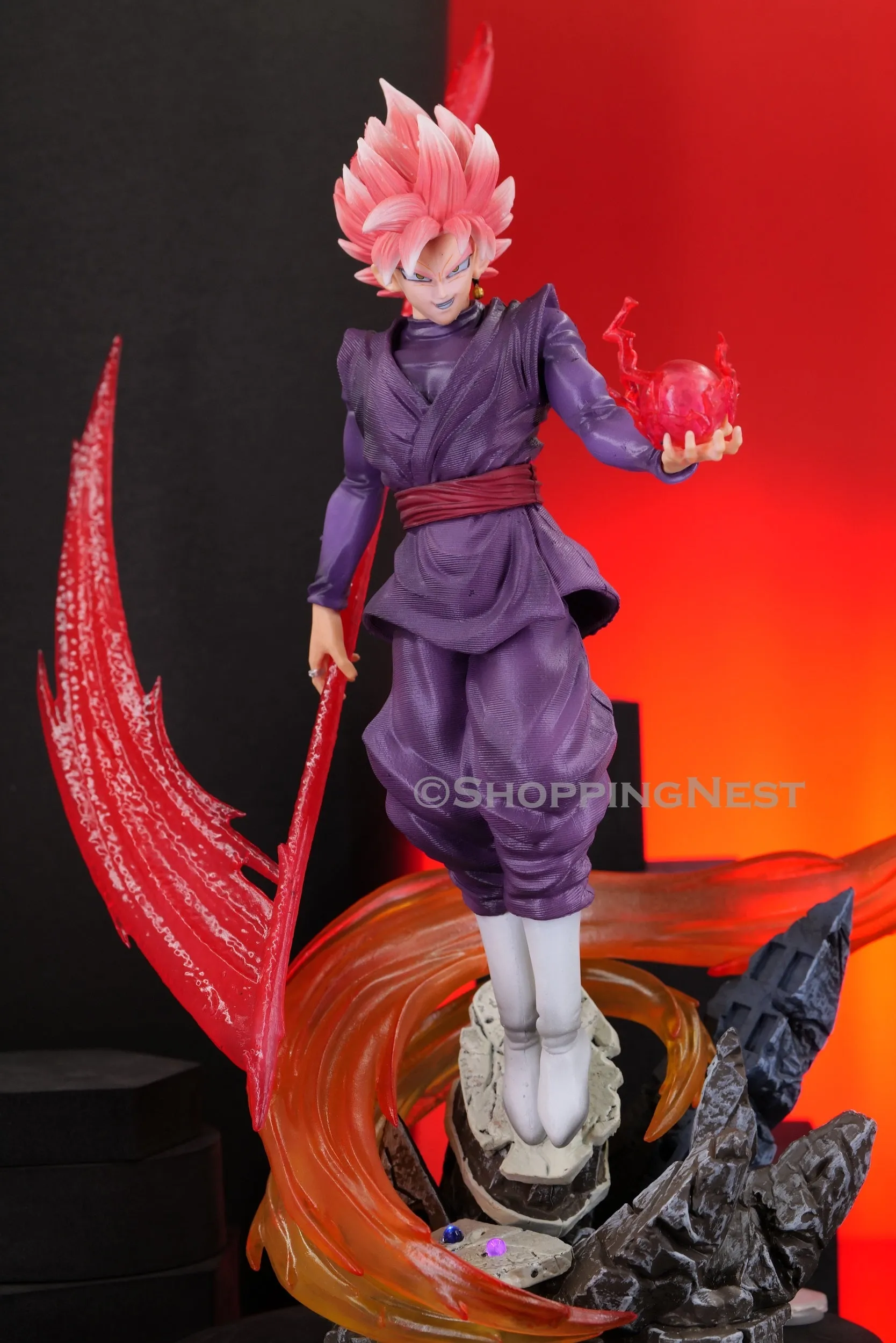 Drgon Ball Z Black goku Zamasu  Action Figure without Light | 35 CMS |