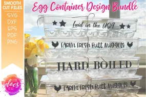 Egg Contianer Phrase SVG Bundle - SVG Files