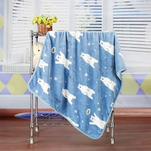 Enakshi® Throw Blankets Chairs Couch Bedding Accessories for Bedroom Apartment Travel blue|Home & Garden |Bedding |Blankets & Throws